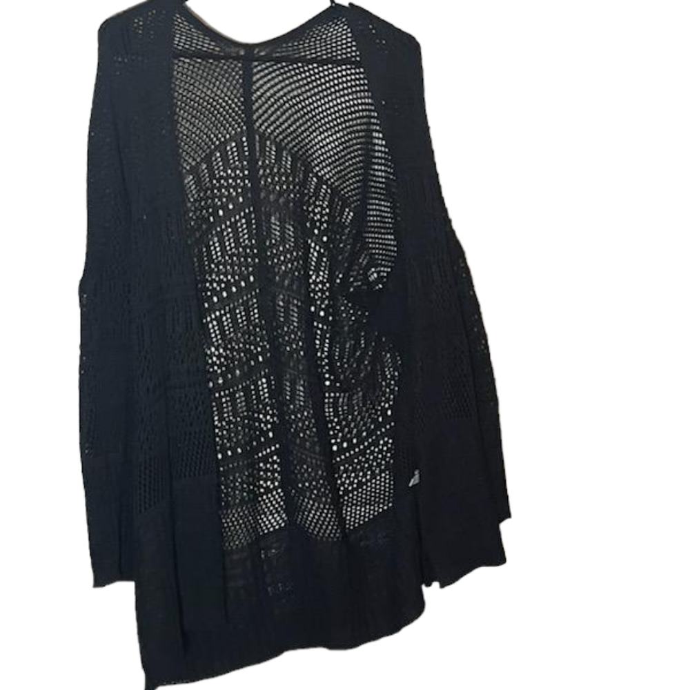 Black knitted wrap